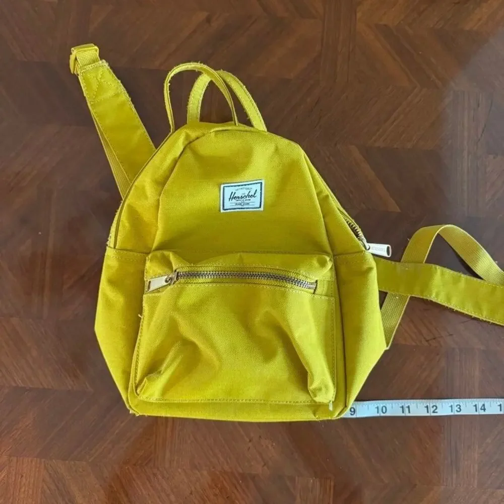 Herschel Supply Co Classic Mini Backpack Mustard Yellow Canvas Daypack